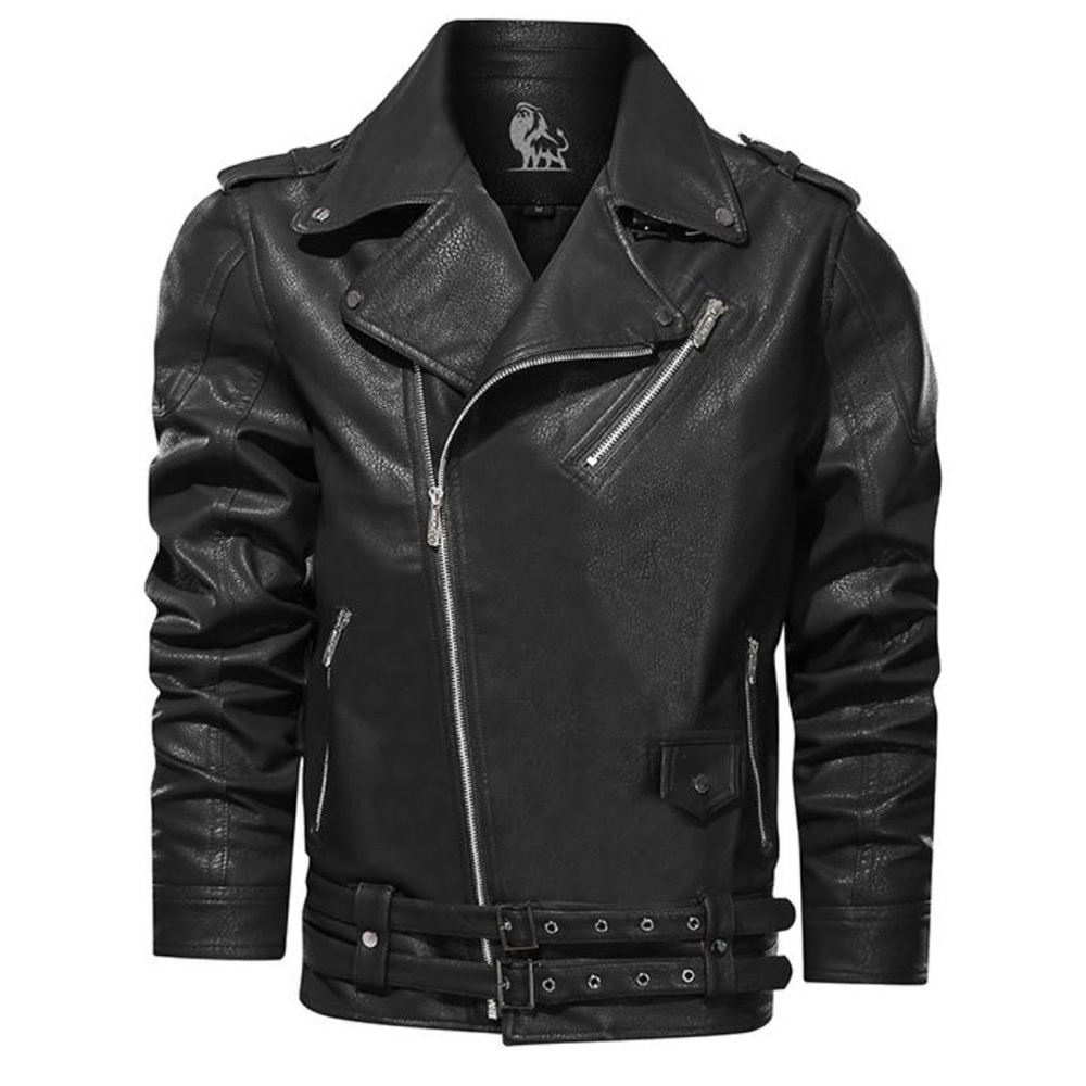 Black Leather Motorcycle Jacket
